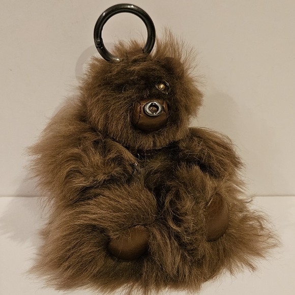 COACH X STAR WARS FURRY CHEWBACCA BROWN/METAL KEY/FOB CHAIN - Picture 2 of 4